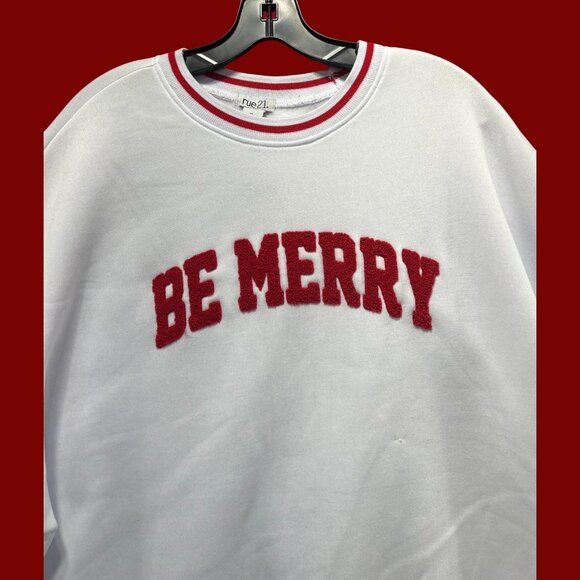 Rue 21 - Men's Long Sleeve Sweatshirt - White - Extra Large - Picture 11 of 13